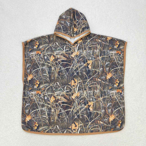 เสื้อคลุมอาบน้ำมีฮู้ดลายพรางสีชมพูสำหรับเด็กผู้หญิง - Product Image 3