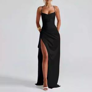 Nouvelles Arrivées Robe Midi Sexy à Volants et Bretelles Dos Nu pour Soirées Club, Ajustable, Style Vintage, Tenue de Fête d'Été pour Femme - Product Image 4
