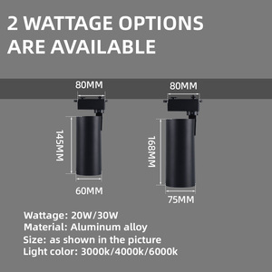 Modern <strong>Led</strong> <strong>Track</strong> <strong>Light</strong> 20W 30W Indoor Design Commercial <strong>Led</strong> Lighting Focus Tracklight Spot <strong>Light</strong> Rail <strong>Track</strong> Lamp for Supermarket - Product Image 5