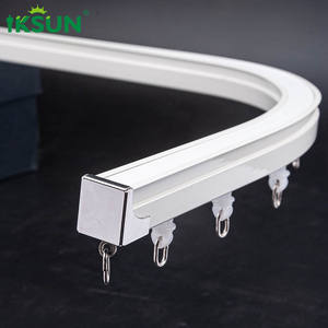 Iksun Alliage d'aluminium solide de 1.2mm d'épaisseur pour rail de rideau en aluminium pliable pour hôpital ou cabine - Product Image 4