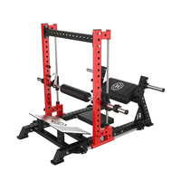 Machine de musculation pour hanches à charge libre en acier, réglable, pour entraînement des fessiers, avec système de sécurité 3D pour Hip Thrust