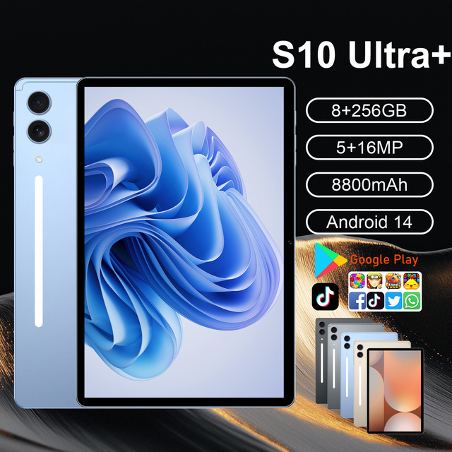 10.1-Inch S10 Ultra+ Tablet PC 8GB+256GB  8 Gen3  5G Capacitive Touch Entertainment Tablet