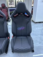 Sièges baquet de luxe sport racing pour voiture, avec panneau en fibre de carbone personnalisé et revêtement en cuir, version améliorée RS pour Audi A3 A4 A5 A6 A7 Q3 Q5 Q7 Q8