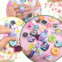 Perles de la Saint-Valentin pour stylo breloques en PVC bracelets de perles fantaisie accessoires d'amour perles focales pour la fabrication de stylos colliers artisanat