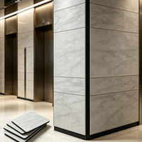 Panneau composite en aluminium Alucobond à motif marbré, panneau mural imperméable pour projet hôtelier