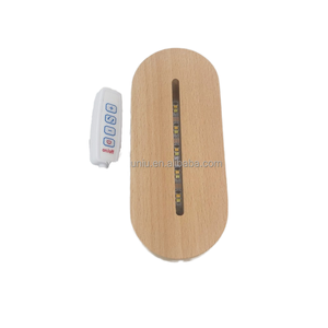 Nhà máy trực tiếp <span class=keywords><strong>RGB</strong></span> <span class=keywords><strong>LED</strong></span> Đèn căn cứ cho 3D ánh sáng ban đêm Acrylic nhà thông minh gỗ ánh sáng ban đêm đèn cơ sở - Product Image 1