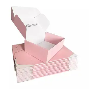 Customized Full-Color Printed Airplane Express Paper Box Logo Sized Cardboard Brand Packaging Shipping Mailer Use UV Advantage