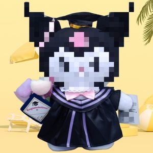 Vendita all'Ingrosso di Bambole di Peluche Melody Kuromi Kitty da 10 <span class=keywords><strong>Pollici</strong></span> (25cm), Personaggi Anime Cartoon per Regali di Laurea - Product Image 2
