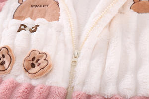 Bébé filles et garçons automne hiver décontracté Plus <span class=keywords><strong>velours</strong></span> dessin animé motif enfant ensembles 2025 nouveau épaissi flanelle chaud deux pièces costume - Product Image 5