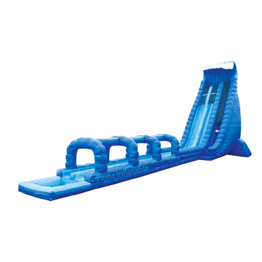 Fabricante adultos 40m longo água slide inflável deslizamento n slide para crianças grande comercial inflável slide