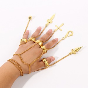 Klassische Cosplay-Kettenringe 5-Finger-Ringe Hunter X Hunter Kurapika Kettenringe für Damen und Herren für <span class=keywords><strong>Anime</strong></span> Hunter Charakter Cosplay - Product Image 5