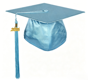 Chapeau <span class=keywords><strong>de</strong></span> graduation personnalisé OEM brillant avec pompon, 100 % polyester, unisexe, diverses couleurs, chapeau académique carré pour lycée - Product Image 3