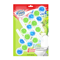 AJYF Boule nettoyante et désodorisante solide jetable écologique pour cuvette de toilettes à suspendre