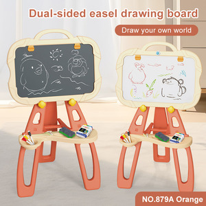 Papan Gambar Easel Dua Sisi yang Dapat Disesuaikan, Papan Gambar Doodle Anak-anak, Papan Lukis dan Menulis Dua Sisi untuk Anak-anak - Product Image 3