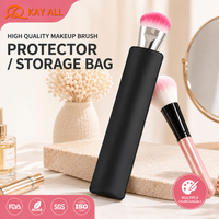 Trousse de rangement portable en PVC et EVA pour crayons à sourcils, pinceaux de maquillage et fards à paupières – Anti-poussière et simple – Spécifique pour le voyage