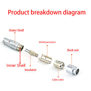 Bexkom Fabriek Directe Gemengde Connector Met Betrouwbare Contact Kleine Tandheelkundige Apparaat Cirkelvormige Connector - Product Image 2