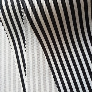 Tela oxford impermeable para silla de playa, tela de poliéster con estampado de rayas blancas y negras, 200gsm, 600d - Product Image 4