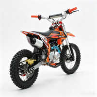 Moto tout-terrain de haute performance 125cc, Pit Bike, pneus 14/12 pouces, fourche inversée, essence, moto tout-terrain pour adultes