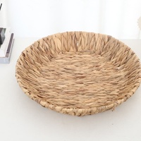 Panier de rangement moderne en jacinthe d'eau tressée, vente directe usine, pour usage domestique, écologique et durable, idéal pour fruits, collations et pain