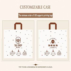 Customized Printing Clear Plastic T-Shirt Bag for Clothing Shoes and Underwear Heat-Sealed Valve Handle Custom Logo Welcome - Product Image 6
