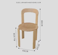 Chaises de restaurant commerciales en gros, mobilier de salon, chaise d'appoint de salle à manger en bois empilable à prix abordable