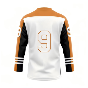 Camiseta de hockey sobre hielo barata OEM de malla Birdseye, ropa urbana, logotipo personalizado, bordado de sarga, uniforme de hockey sobre hielo por sublimación - Product Image 4