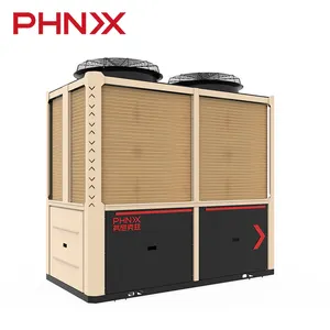 PHNIX R134a High Efficiency EVI Air Source Hot Water Heat Pump Air Source Water Heater 80 Degrees Celsius For Industry
