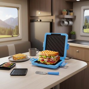 Machine à sandwichs RV essentielle, presse à panini micro-ondes pour fromage grillé en 3 minutes, grille-pain rapide et appareil à toasts - Product Image 3