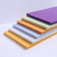 Panneau acoustique en Polyester plaqué au feu, panneau de plafond, 5 pièces, 9mm