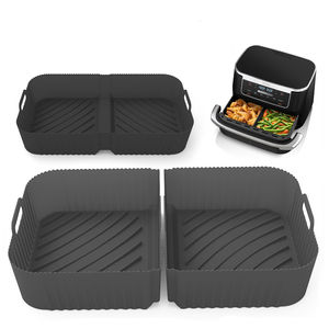 Pour <span class=keywords><strong>Ninja</strong></span> ZD07 <span class=keywords><strong>Panier</strong></span> de revêtements de friteuse à <span class=keywords><strong>air</strong></span> en silicone antiadhésif réutilisable de qualité alimentaire - Product Image 6