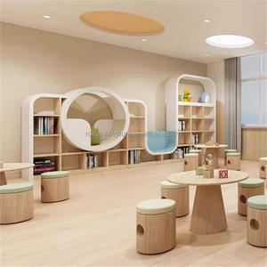 <span class=keywords><strong>Libreria</strong></span> <span class=keywords><strong>Montessori</strong></span> in <span class=keywords><strong>Legno</strong></span> dal Design Moderno per Asilo, Scuola Materna, Soggiorno, Camera da Letto, Biblioteca, Decorazione Murale e Esposizione - Product Image 1