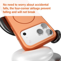 Coque antichoc robuste pour iPhone 18 17 Pro Max avec aimant puissant, protection renforcée des objectifs et toucher soyeux