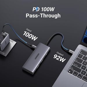 UGREEN Revodok Pro 107 Aluminium USB-C Hub 10Gbps USB 3.2 Gen 2 2 USB-A 3.2 4K 30Hz voor 100W PD SD/TF-lezer voor MacBook Pro/Air - Product Image 5