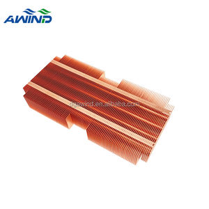 Profil bas personnalisé 25*25*5mm Cpu dissipateur de chaleur pur cuivre fermeture à glissière aileron 40mm 40x40x20 jeu de puces dissipateur thermique Mini <span class=keywords><strong>radiateur</strong></span> pour l'électronique - Product Image 5
