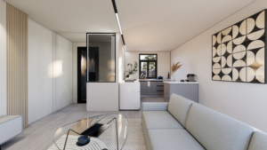20ft Versand container haus Modifiziert mit Holz innenraum und geräumigem Layout Modularer Fertighaus-Büro container 2 Etagen - Product Image 4