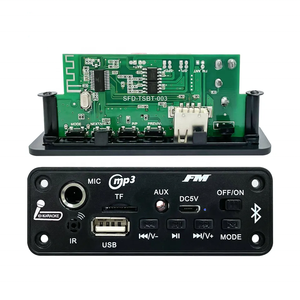 Carte de décodage MP3 5V <span class=keywords><strong>Bluetooth</strong></span>, amplificateur de carte décodeur MP3 2*3W à 2*5W avec prise microphone MIC, <span class=keywords><strong>mini</strong></span> lecteur MP3 - Product Image 1