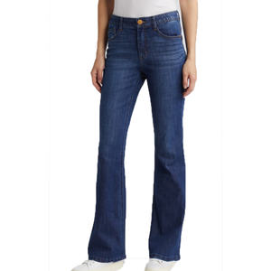 Jeans Bootcut pour Femmes avec Ouverture Élevée et Placement Stratégique des Coutures pour Allonger les Jambes et Accentuer la Taille Naturelle avec Grâce - Product Image 3