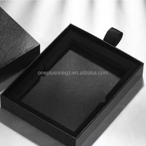 Custom Printed Logo <b>Black</b> <b>Box</b> UV Matte Lamination for Watches/Jewelry Rigid Paper Cardboard Glossy Foil Drawer for Gift - Product Image 2