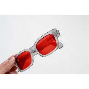 <span class=keywords><strong>Gafas</strong></span> de Acetato para Bloquear la Luz Azul con Lentes CR39 Rojo Anaranjado, Colores Personalizables para Mejorar la Calidad del Sueño - Product Image 2