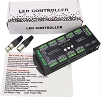Decodificador DMX512 de 36 canales para tira LED RGBW de 2A/CH