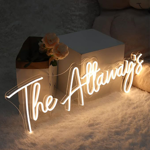 ウォールマウントカスタマイズ可能なサイズ & カラーネオンサインLEDライトホームデコレーション - Product Image 1