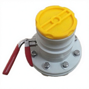 Válvula de Mariposa Sanitaria Manual de Plástico con Extremos Roscados Tri-Clamp para Control de Fluidos, Bebidas, Leche y Gas a Alta Temperatura - Product Image 3