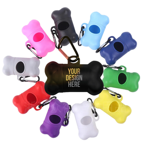 Dispensador de Bolsas para Excrementos de Perro con Forma de Hueso, Multicolor, para Exteriores, Solución Ecológica y Sostenible para la Gestión de Desechos de Mascotas - Product Image 1