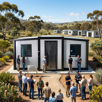 Maisons modulaires préfabriquées mobiles de 20 pieds et 40 pieds, conformes aux normes américaines, prêtes à être expédiées, maisons conteneurs extensibles, mini-maisons à vendre