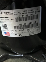 Compresor de Refrigeración BRISTOL Modelo S1500 H82J373ABHA 220V 3Hp R410A