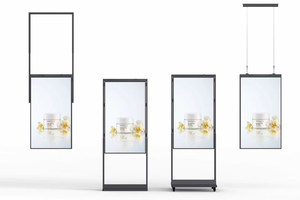 65 inch 2500cd độ sáng cao treo một bên cửa sổ hiển thị tối đa hóa cửa sổ hiển thị bằng cách phát nội dung - Product Image 6