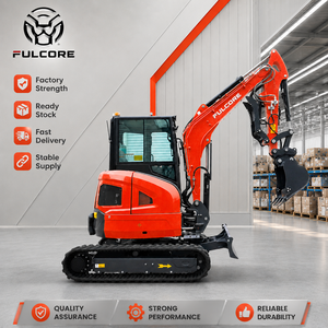 Mini Excavadora de Alta Gama EU FULCORE de 3.5, 4 y 5 Toneladas con Orugas de Acero Opcionales y Bajo Nivel de Ruido para Proyectos de Jardinería - Product Image 5