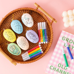Painted Simulated Egg Toys <b>Plastic</b> DIY Drawing Craft For Children 3-6 Years Old <b>Animals</b> Nature Theme Unisex - Product Image 3