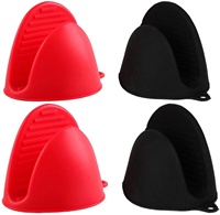 Offre Spéciale : Mini-pinces de cuisine doubles en silicone, roses, mignonnes et amusantes, pour la sublimation, protège-mains pour hot pot et four, gants en silicone