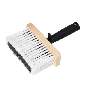 Top factory cheap plastic handle big size ceiling brush fencing paint brush wall paint brush